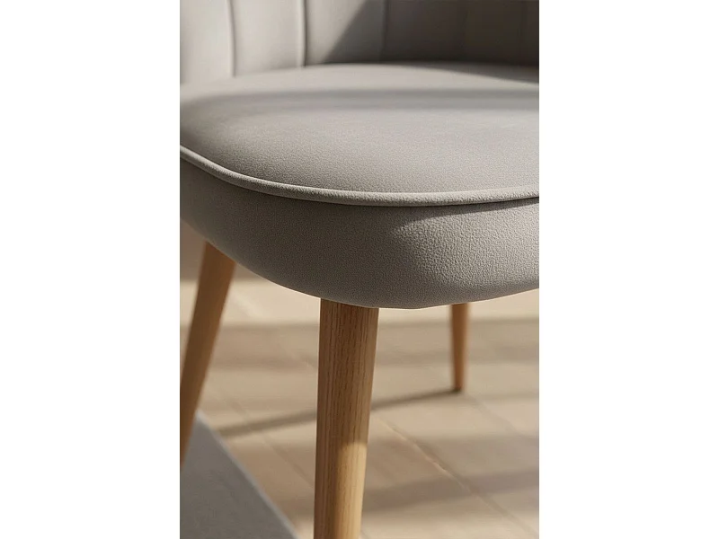 Sillas Comedor - Silla Blume Terciopelo - Gris