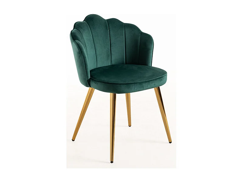 Sillas Comedor - Silla Blume Gold Terciopelo - Verde