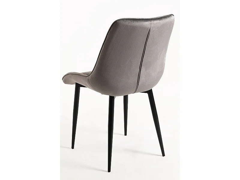 Sillas Comedor - Silla Cade Terciopelo - Gris oscuro