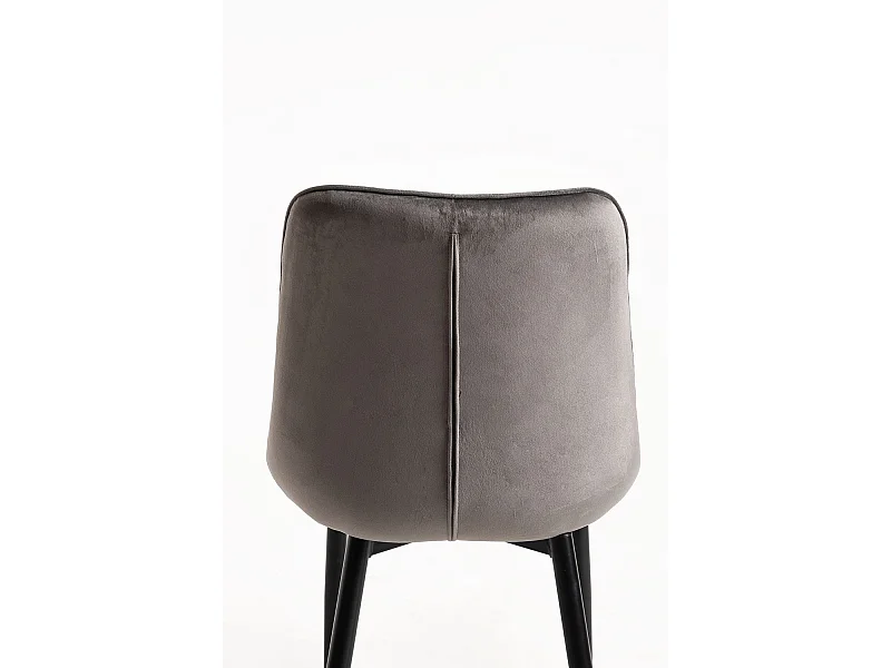 Sillas Comedor - Silla Cade Terciopelo - Gris oscuro