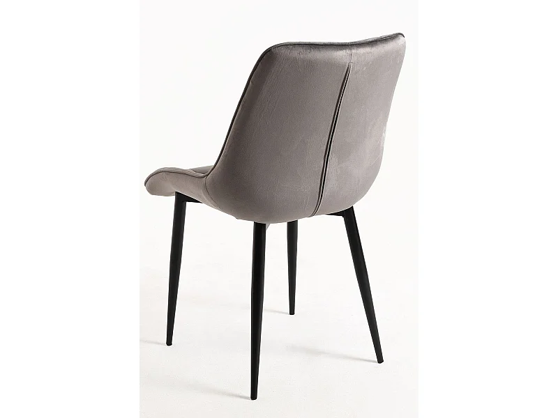 Sillas Comedor - Silla Cade Terciopelo - Gris oscuro