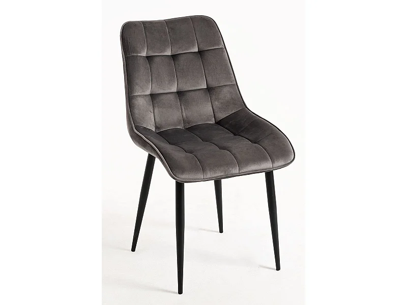 Sillas Comedor - Silla Cade Terciopelo - Gris oscuro