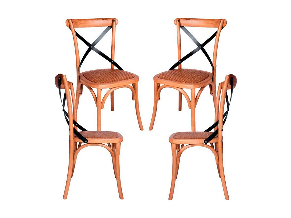 Packs Sillas Comedor - Pack 4 Sillas Altea Roble Claro