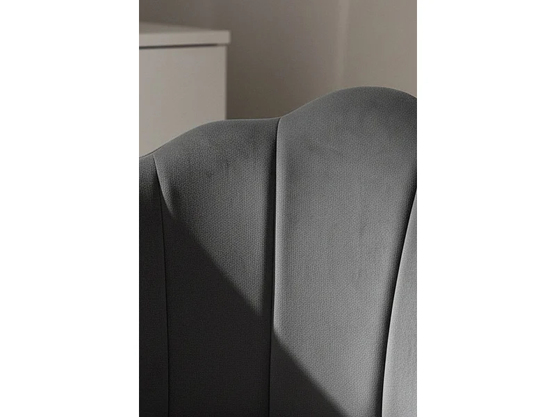 Sillas Comedor - Silla Blume Gold Terciopelo - Gris oscuro