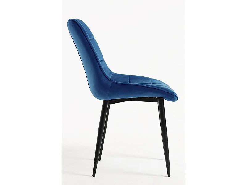 Sillas Comedor - Silla Cade Terciopelo - Azul