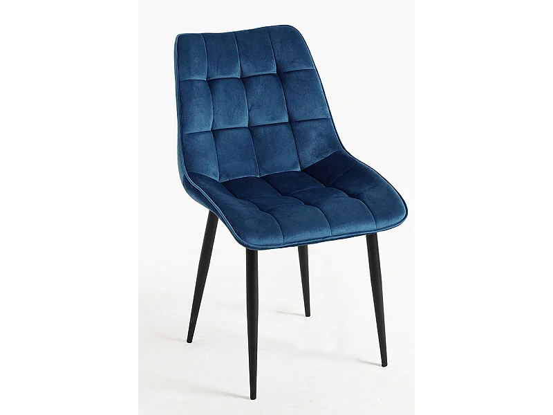 Sillas Comedor - Silla Cade Terciopelo - Azul