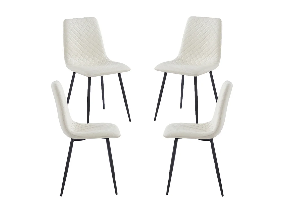 Packs Sillas Comedor - Pack 4 Sillas Rom Polipiel - Beige