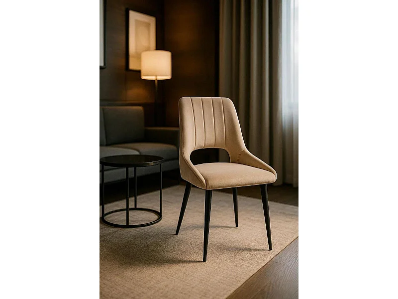 Sillas Comedor - Silla Komi Terciopelo - Beige