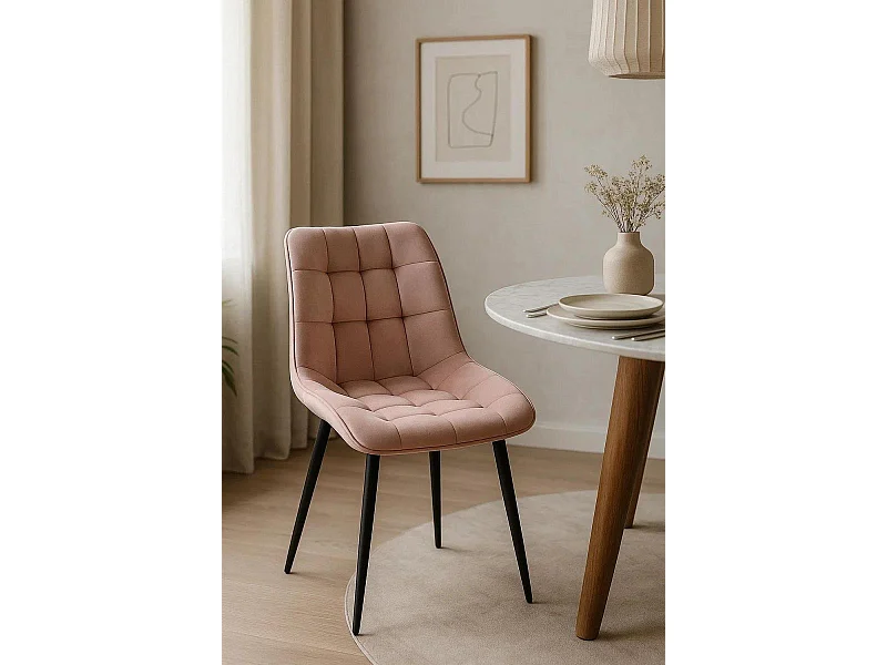 Sillas Comedor - Silla Cade Terciopelo - Rosa