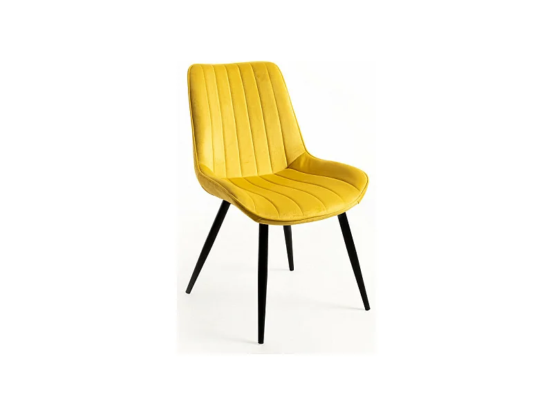 Sillas Comedor - Silla Lene Terciopelo - Amarillo