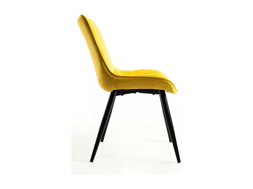 Sillas Comedor - Silla Lene Terciopelo - Amarillo