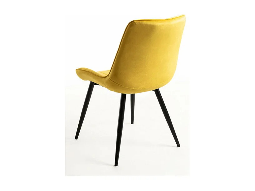 Sillas Comedor - Silla Lene Terciopelo - Amarillo
