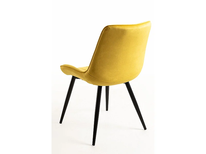 Sillas Comedor - Silla Lene Terciopelo - Amarillo