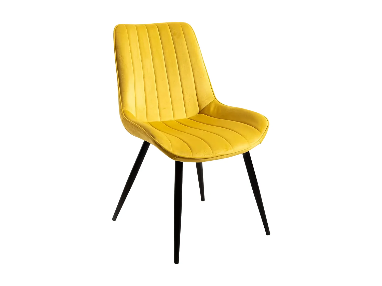 Sillas Comedor - Silla Lene Terciopelo - Amarillo