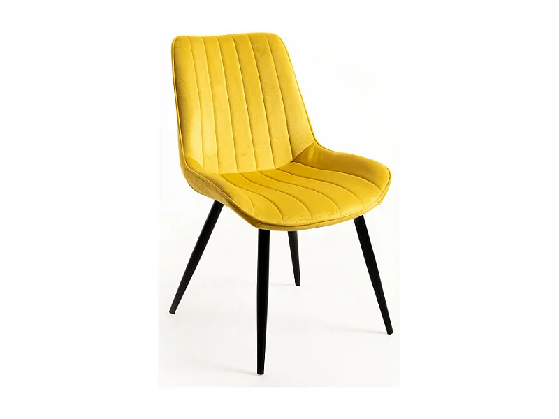 Sillas Comedor - Silla Lene Terciopelo - Amarillo