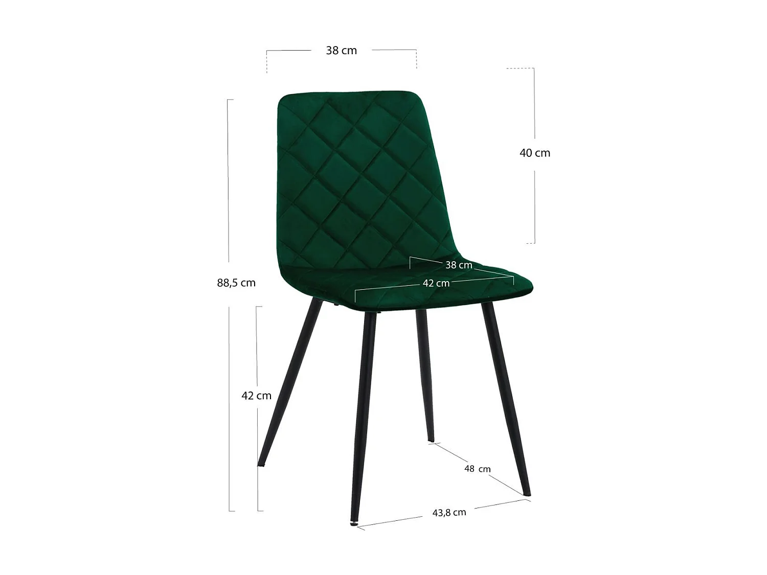 Sillas Comedor - Silla Drat - Verde