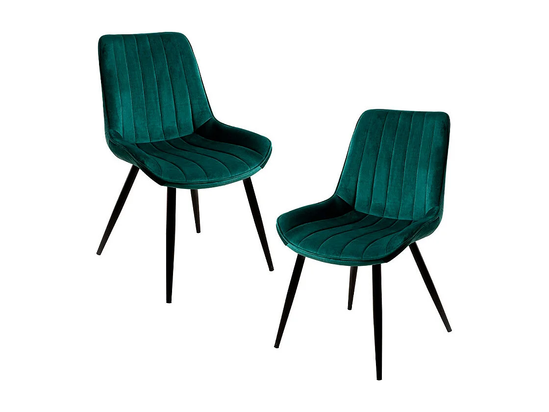 Packs Sillas Comedor - Pack 2 Sillas Lene Terciopelo - Verde