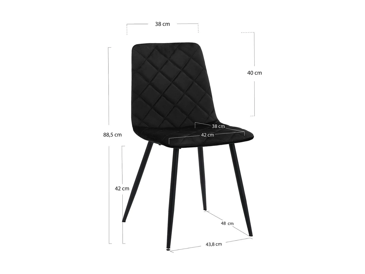 Sillas Comedor - Silla Drat - Negro