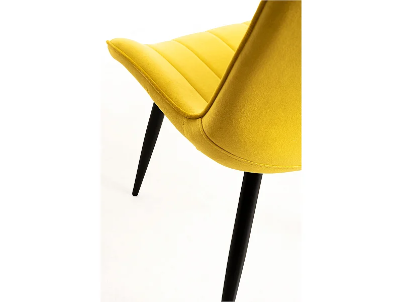 Packs Sillas Comedor - Pack 4 Sillas Lene Terciopelo - Amarillo