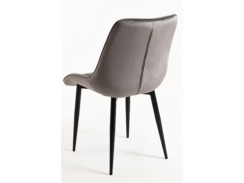 Packs Sillas Comedor - Pack 6 Sillas Cade Terciopelo - Gris oscuro
