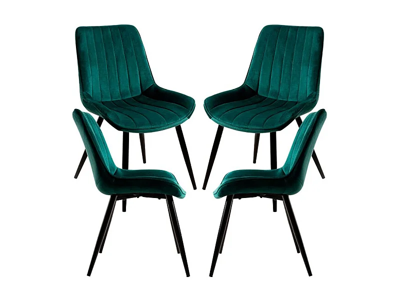 Packs Sillas Comedor - Pack 4 Sillas Lene Terciopelo - Verde