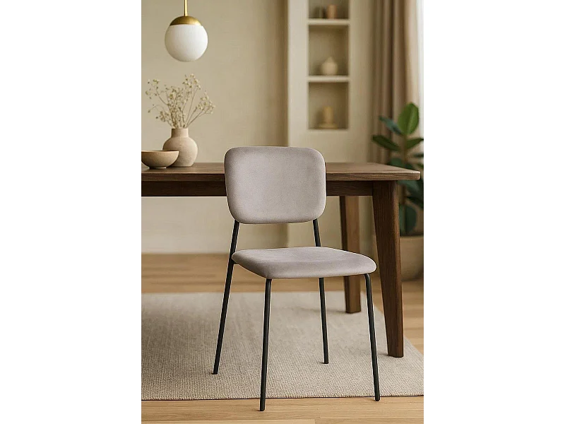 Silla de EscritorioGris Selin Black Terciopelo - Máxima Ergonomía - Ideal para Escritorio y Gaming