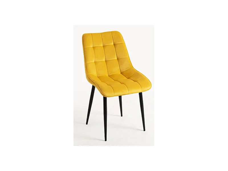 Sillas Comedor - Silla Cade Terciopelo - Amarillo