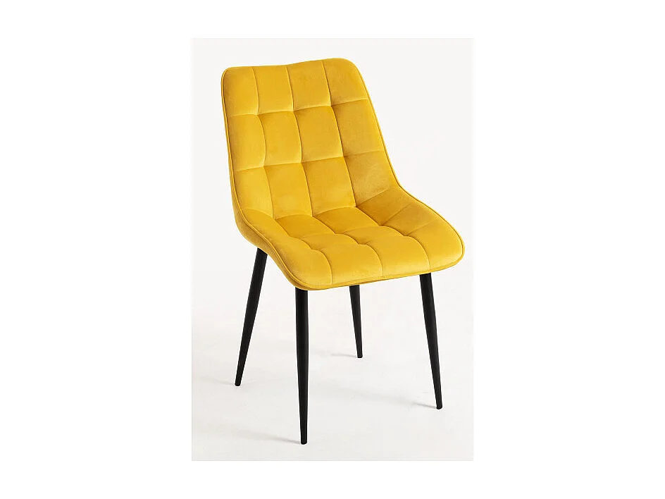 Sillas Comedor - Silla Cade Terciopelo - Amarillo