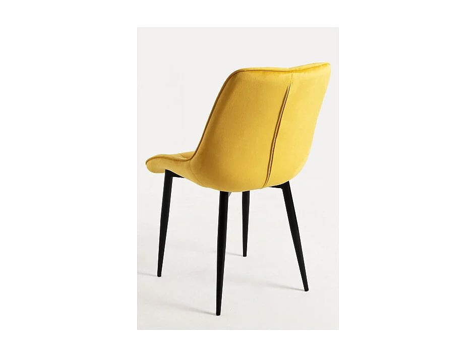 Sillas Comedor - Silla Cade Terciopelo - Amarillo