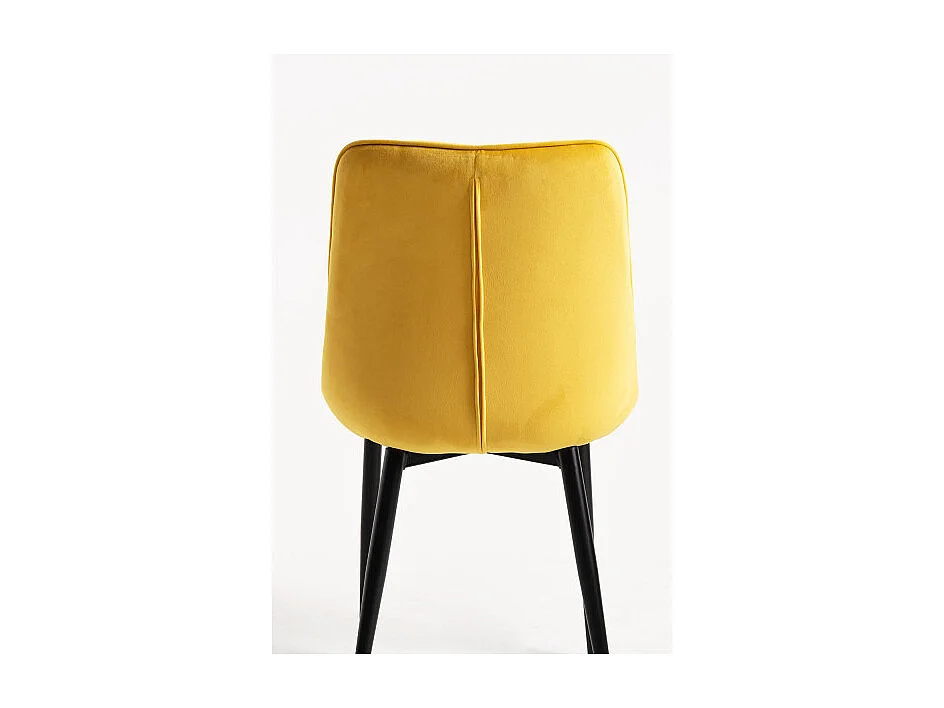 Sillas Comedor - Silla Cade Terciopelo - Amarillo