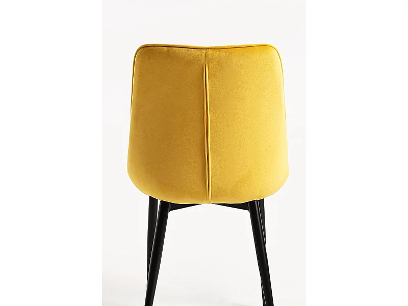 Sillas Comedor - Silla Cade Terciopelo - Amarillo