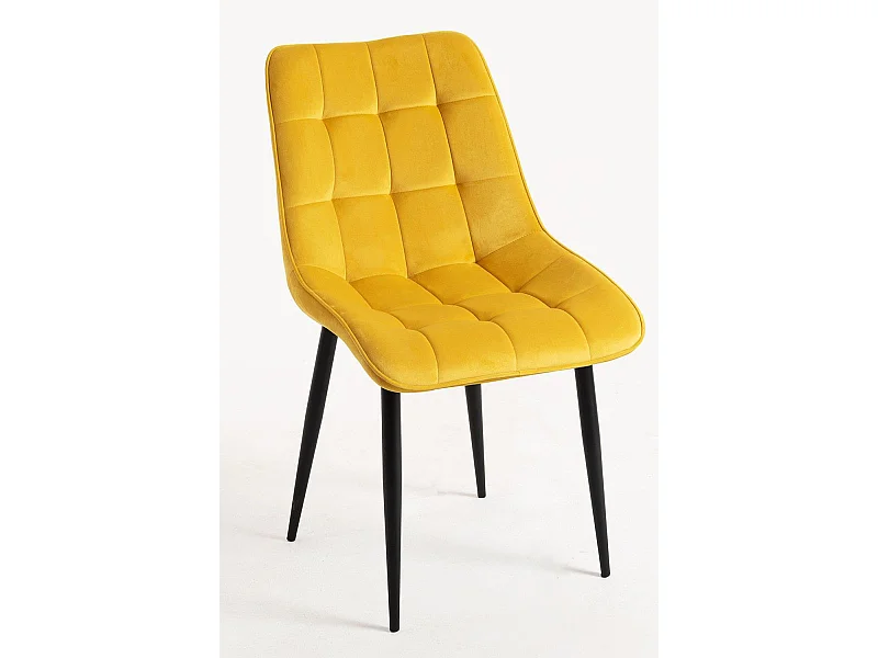 Sillas Comedor - Silla Cade Terciopelo - Amarillo