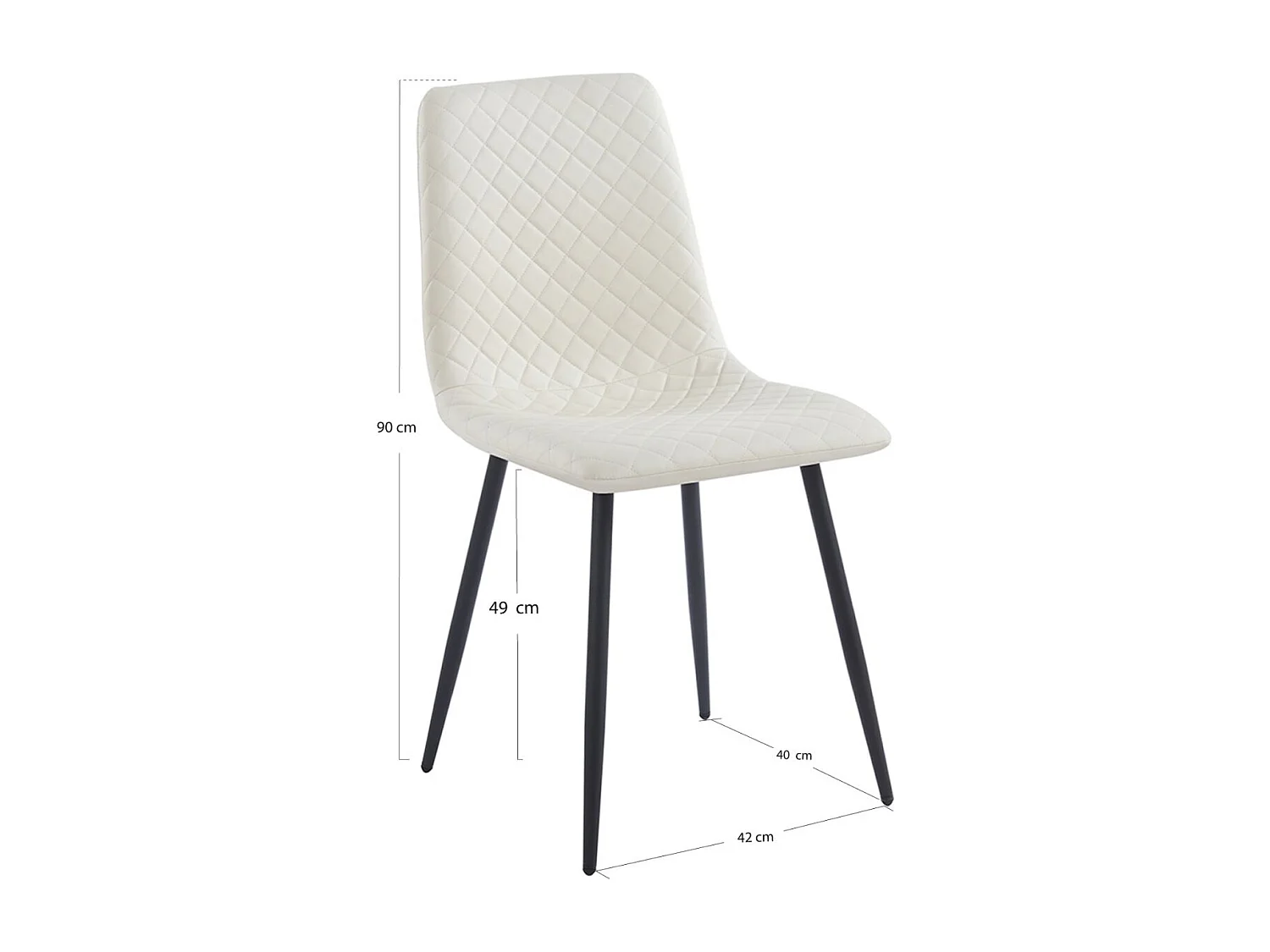 Sillas Comedor - Silla Rom Polipiel - Beige