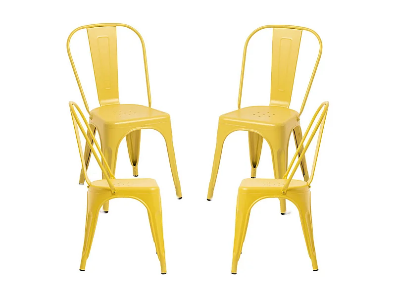 Packs Sillas Comedor - Pack 4 Sillas Torix - Amarillo Cuarzo