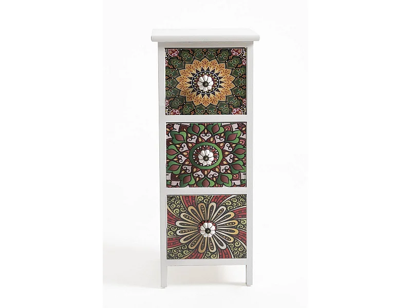 Muebles Auxiliares - Cajonera Estrecha Mosaiko 3 Cajones