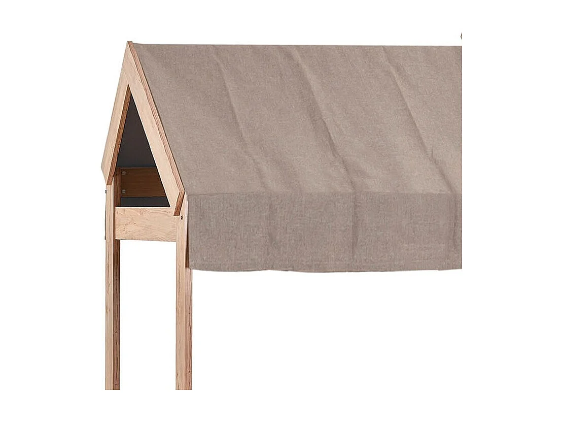 Kinderhuisjesbed spaanplaat grijs 90x200cm