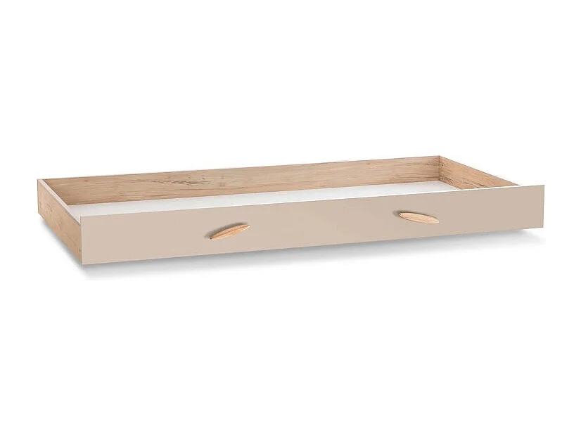 Bett Häuschen + Schublade grau 90x200cm