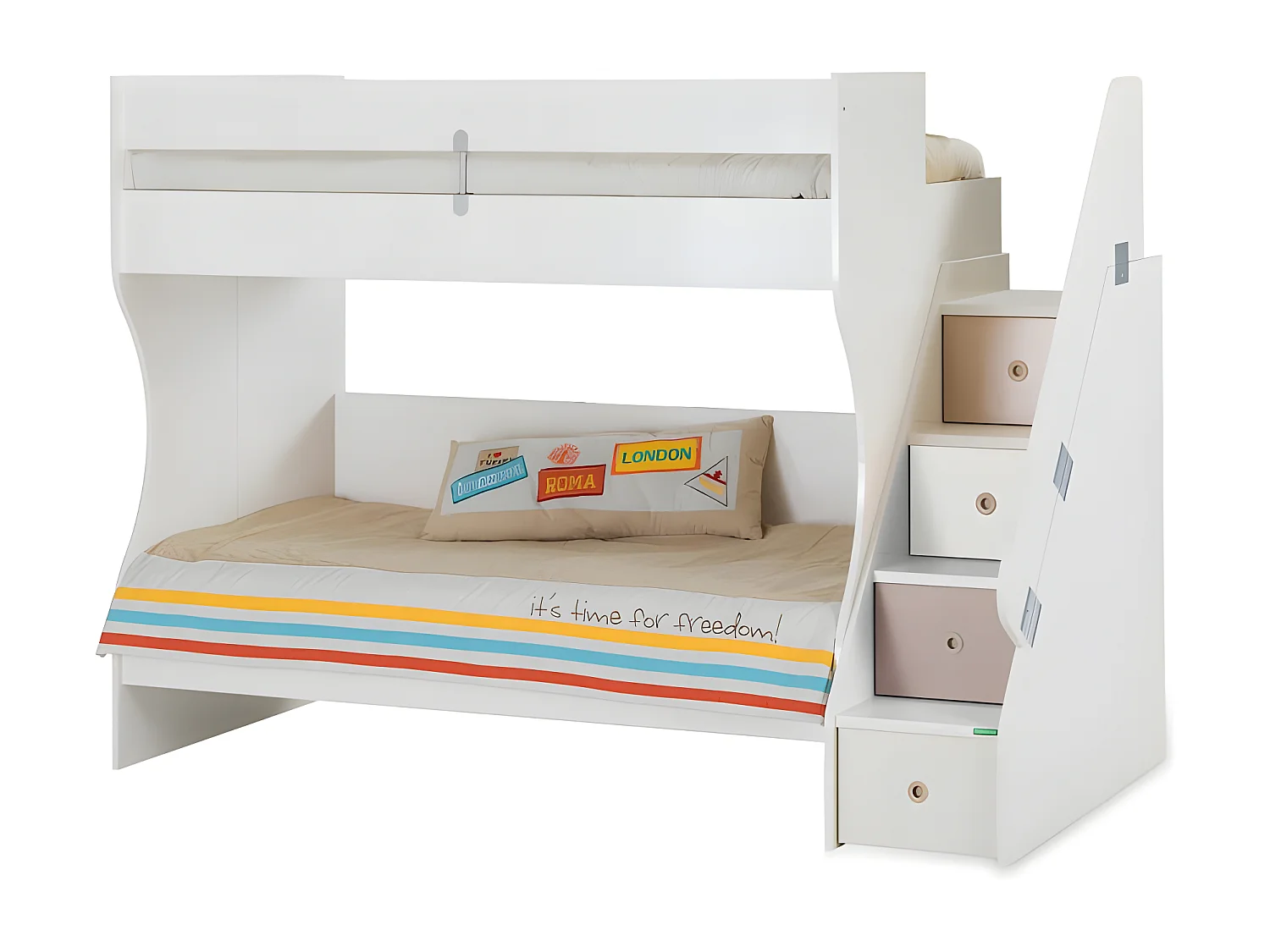 Etagenbett weiß 90x190/90x190cm