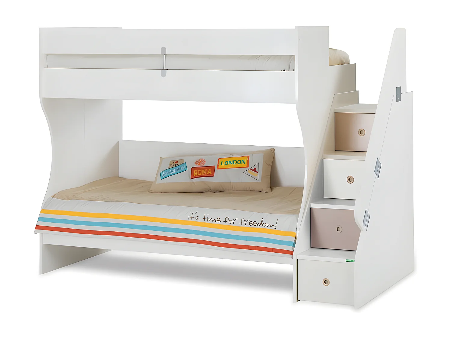 Etagenbett weiß 90x190/90x190cm