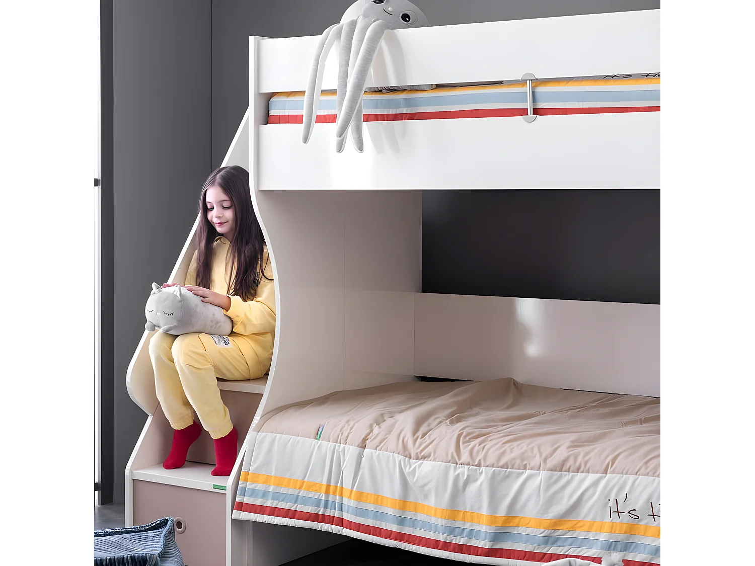 Etagenbett weiß 90x190/90x190cm