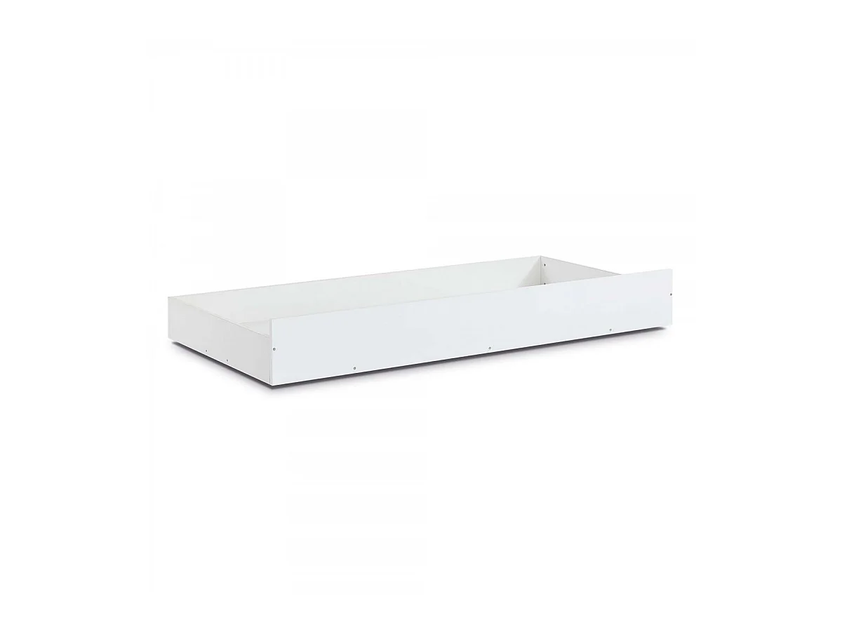 Beliche + gaveta de arrumação em branco 90x190/90x190cm