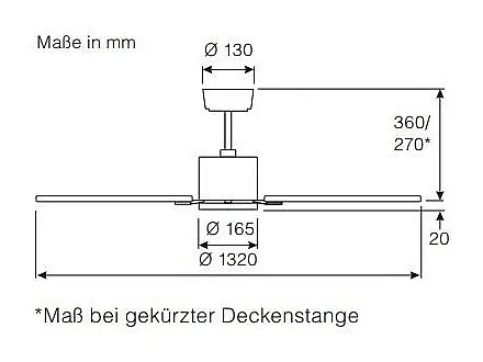 ECO ELEMENTS 132, Ventilateur sans lumière, CasaFan