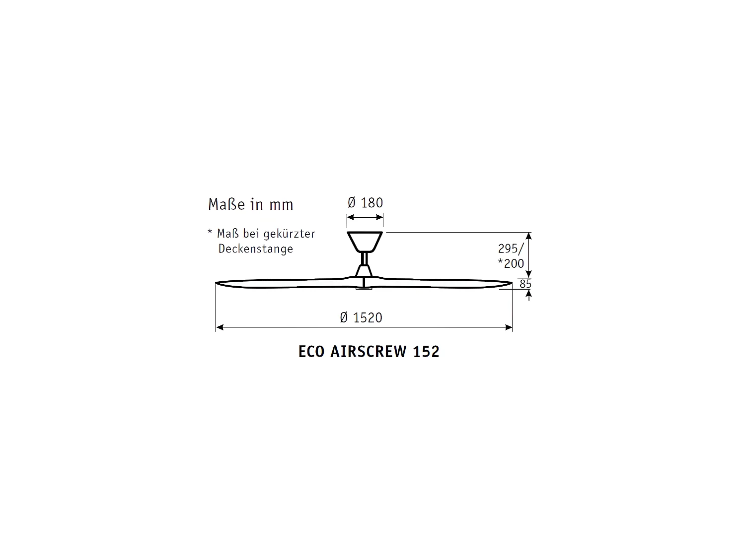 ECO AIRSCREW 152, Ventilateur sans lumière, CasaFan