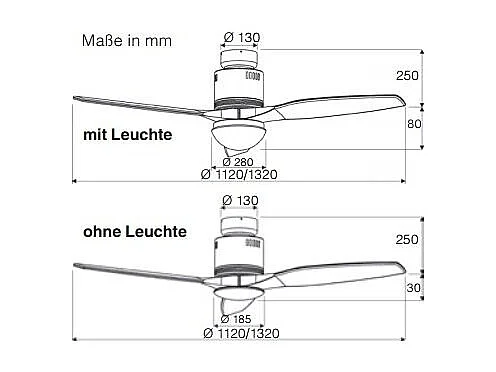 AERODYNAMIX ECO 112, Ventilateur Avec Lumière, CasaFan