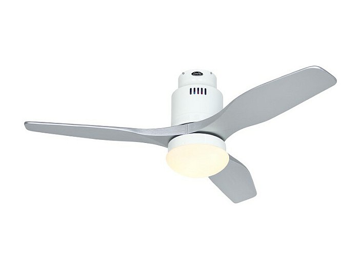 Ventilateur De Plafond Avec Lumière CasaFan 152 Cm - Moteur DC éco, Bois Naturel/chrome, Télécommande