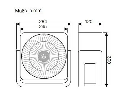 AIROS CIRCUBOX, Ventilatore Da Tavolo bianco CasaFan