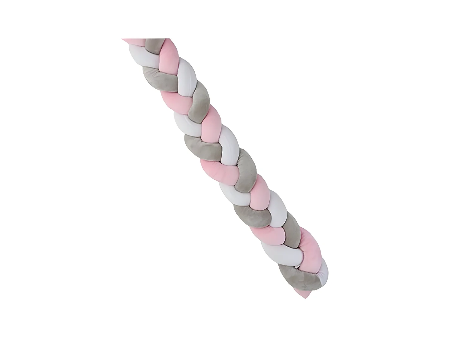 Protector de cama gris y rosa 150 x 11 cm