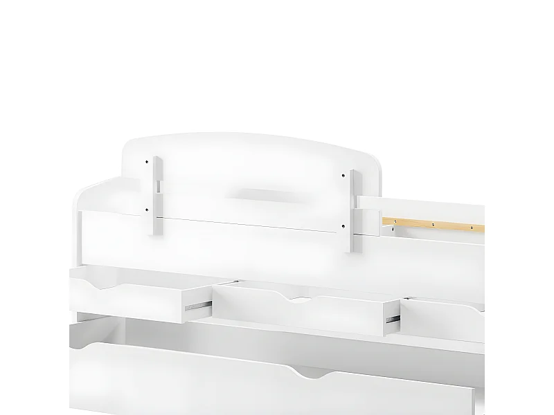 Barrera de seguridad aglomerado blanco 35x5x105