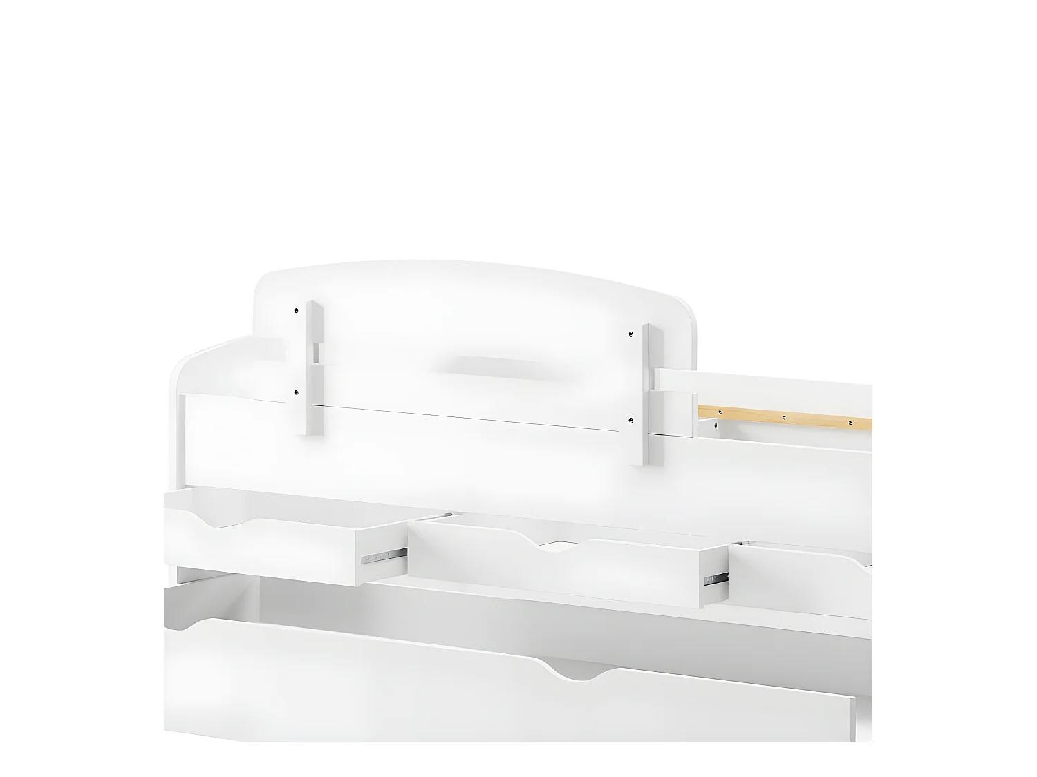 Barrière de sécurité en aggloméré blanc 35x5x105