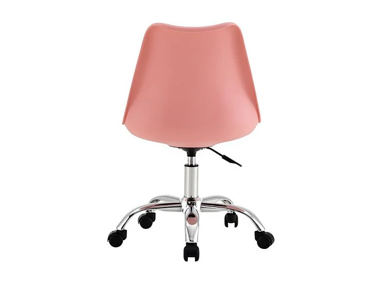 Chaise à roulettes polypropylène rose Color 97x47x58cm